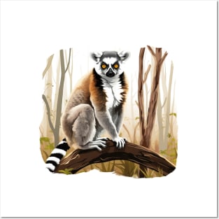 Adorable Lemur Posters and Art